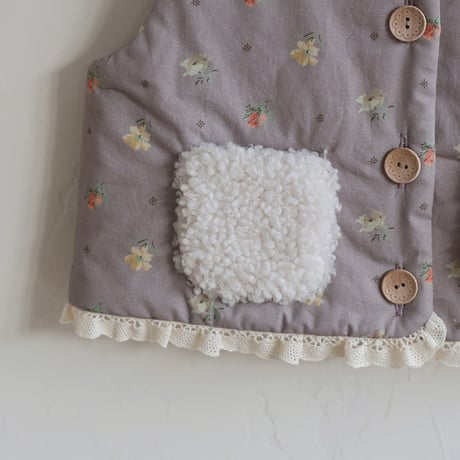 [予約] Bibi quilted vest /  Puella FLO