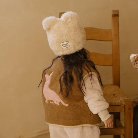 [予約]Cat Faux Fur Beanie/ OREN by Hibyebebe