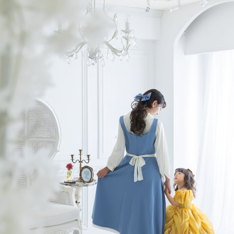 [予約] Sky Story Apron Dress Set (Adult) (& Daisy Botton Blouse)