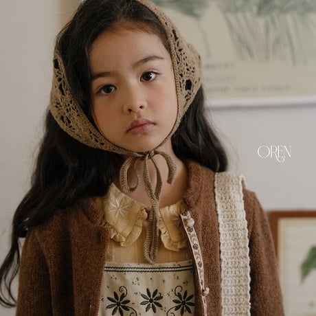 [予約] Maison Crochet Hood (Suitable for Adults)/ OREN by Hibyebebe