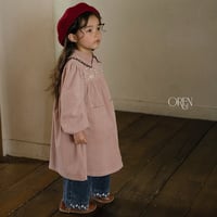 [予約] Camille corduroy dress/ OREN by Hibyebebe