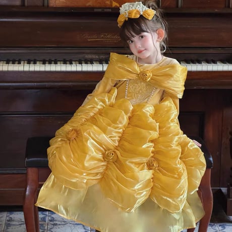 [予約] Marigold Sonata Princess Dress(&Cape SET)