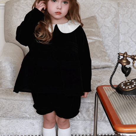 [予約] Storybook Collar Top & Shorts Set