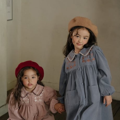 [予約] Camille corduroy dress/ OREN by Hibyebebe