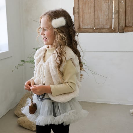 [予約] Elle fur vest/  Puella FLO