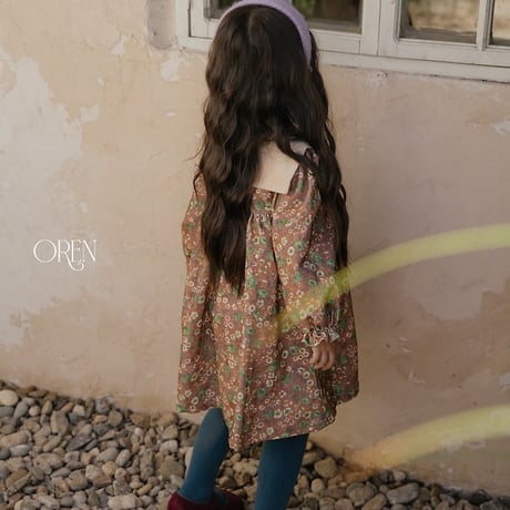 [予約] Bonjour Square Collar Dress/ OREN by Hibyebebe