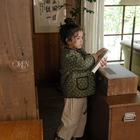 [予約] Breeze Check Padded Jacket (3oz)/ OREN by Hibyebebe