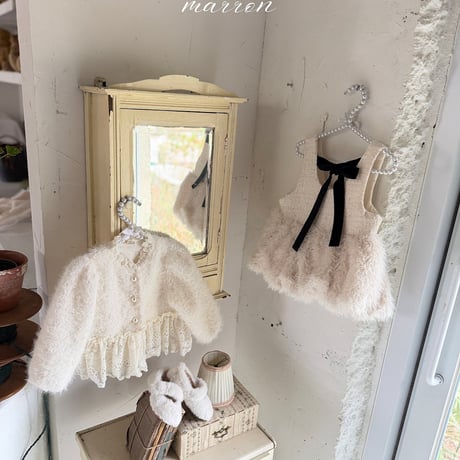 [予約] Bubble Mini Dress/ marron
