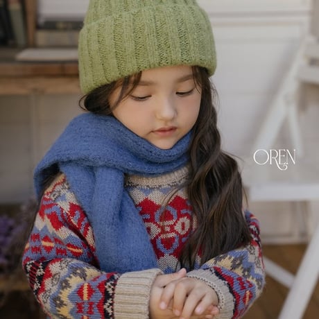 [予約] Adeline Multi-Wool Knit Sweater(+Mom)/ OREN by Hibyebebe