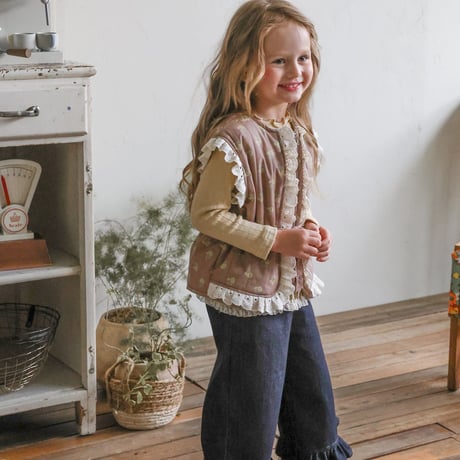 [予約] Cha-Cha Denim Pants / Puella FLO