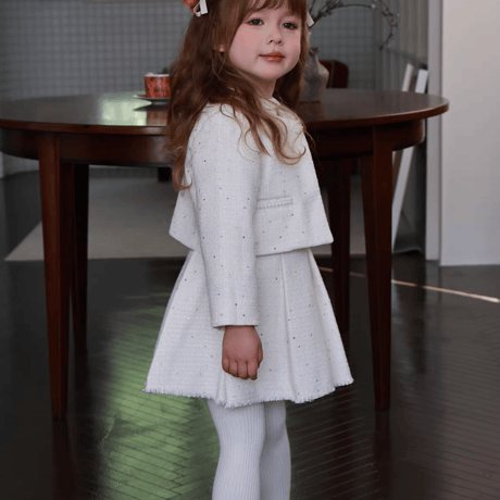 [予約] Ivory Jewel Jacket & Skirt Set