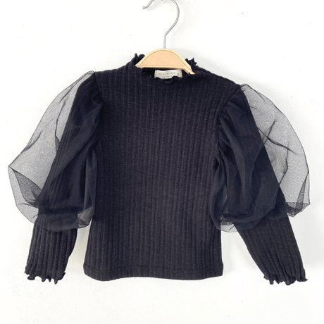 [予約] Ribbed Sha Sleeve T/ Mini Recipe