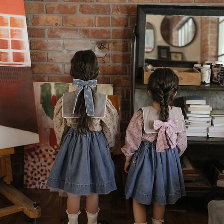[予約] Blue May Jumper Skirt/ OREN by Hibyebebe