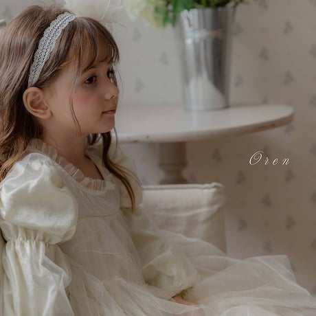 [予約] Cezanne Sha Dress/ OREN by Hibyebebe