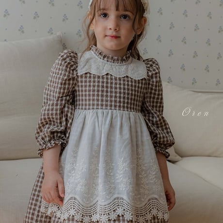 [予約] Cocobell Apron One-piece/ OREN by Hibyebebe