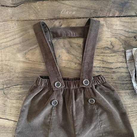 [予約] Marcel Corduroy Overalls/ OREN by Hibyebebe