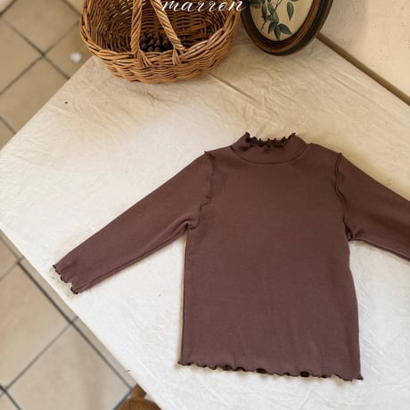 [予約] Daily Turtleneck T/ marron