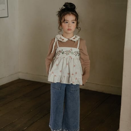 [予約] Cecil Eyelet T-Shirt/ OREN by Hibyebebe