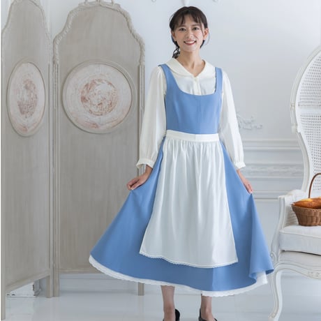 [予約] Sky Story Apron Dress Set (Adult) (& Daisy Botton Blouse)