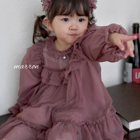 [予約] Nook Dress / marron