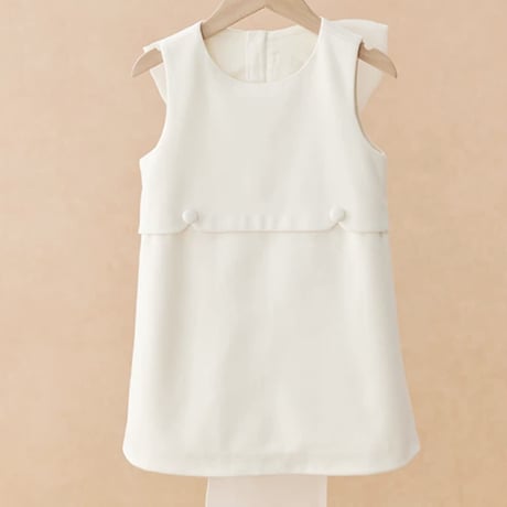 [予約] Ivory Grace Bow Dress
