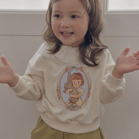 [予約] Frill sweatshirt/ Roa