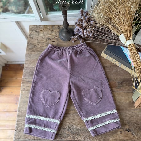 [予約] Heart Pants/ marron