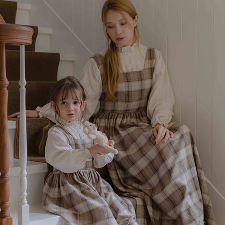 [予約] Leo Classic Check Dress (Mom)/ OREN by Hibyebebe