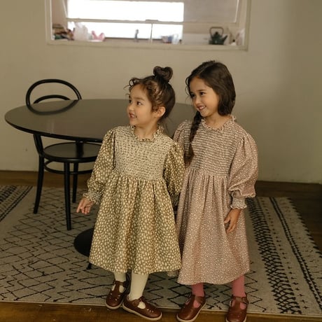 [予約] Margo Leopard Dress/ OREN by Hibyebebe