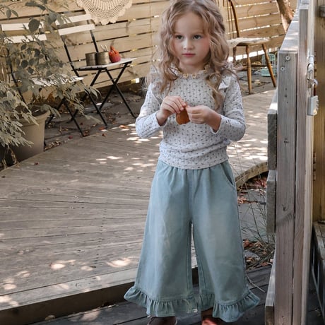 [予約] Cha-Cha Denim Pants / Puella FLO