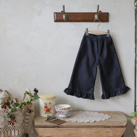 [予約] Cha-Cha Denim Pants / Puella FLO