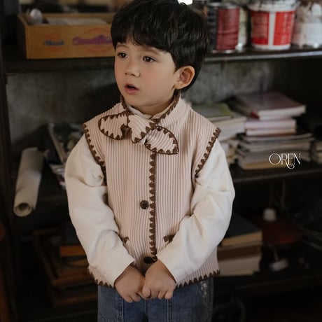 [予約] Moné Melo vest/ OREN by Hibyebebe