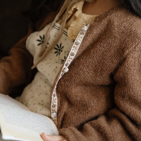 [予約] Gemma knit cardigan/ OREN by Hibyebebe