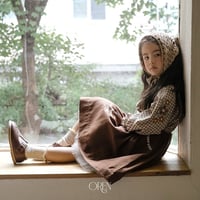 [予約] Manon Check Blouse/ OREN by Hibyebebe