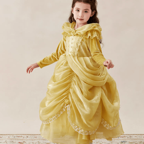 [予約] Golden Belle Princess Dress (&hairpin SET)