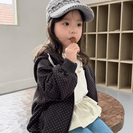 [予約] Pinky dot hooded zip-up/ aiai