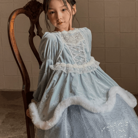 [予約] Frost Symphony Princess Dress(&Cape SET)