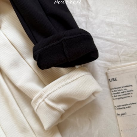 [予約] Ribbon Pants/ marron