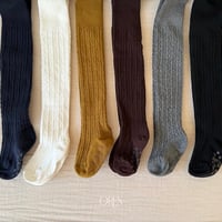 [予約] Marmont Cable Knit Tights/ OREN by Hibyebebe