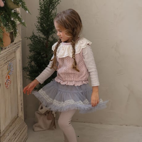 [予約] Tiffany tulle skirt leggings/  Puella FLO