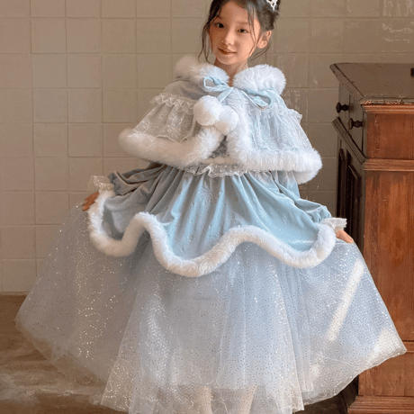 [予約] Frost Symphony Princess Dress(&Cape SET)
