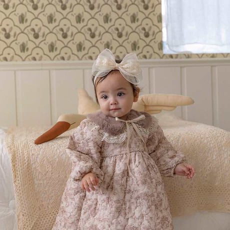 [予約] Merry Lulu padding Dress/ OREN by Hibyebebe