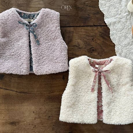 [予約] Lavender Bear Vest (2oz)/ OREN by Hibyebebe