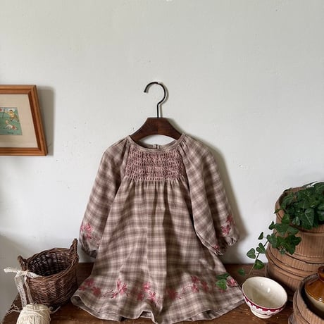 [予約] Hayden embroidery dress/ OREN by Hibyebebe