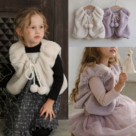 [予約] Elle fur vest/  Puella FLO