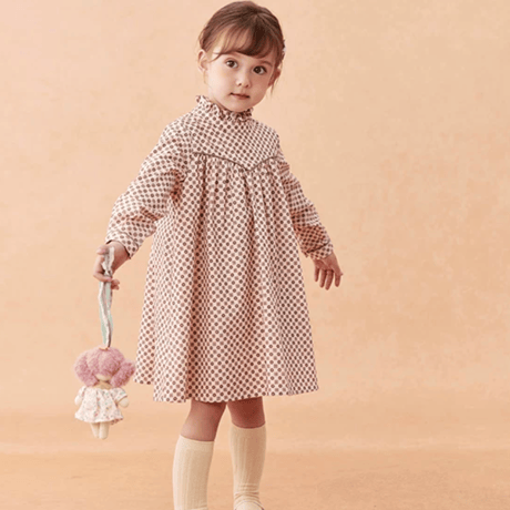 [予約] Petite Dot Ruffle Dress