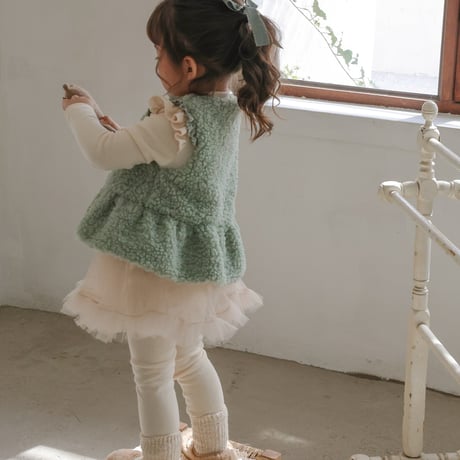 [予約] pposong fur vest/ Puella FLO