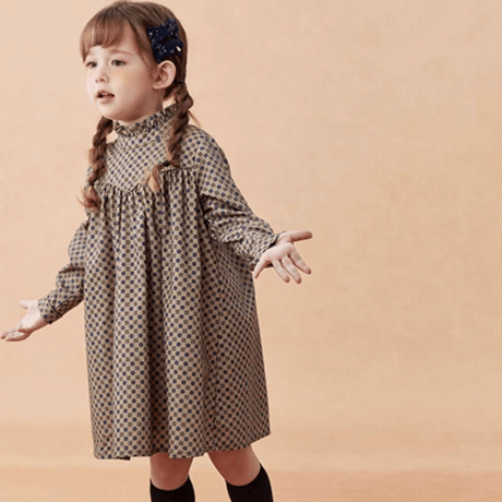 [予約] Petite Dot Ruffle Dress