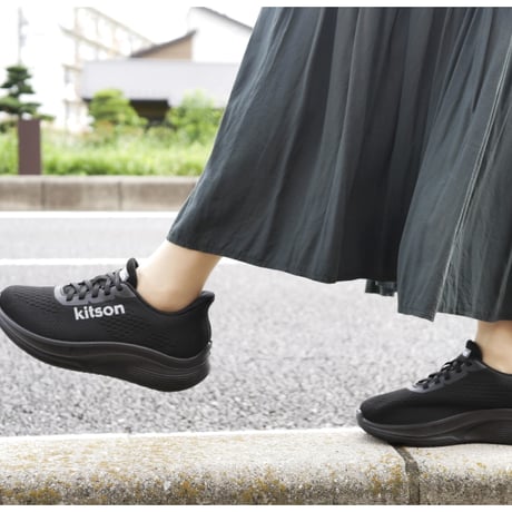 【2026年秋冬新作】 kitson スニーカー レディース 厚底 歩きやすい ゴムシューレース 履きやすい 軽量