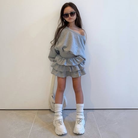 〈即納〉𝐎𝐫𝐢𝐠𝐢𝐧𝐚𝐥 グレーフリルスカート